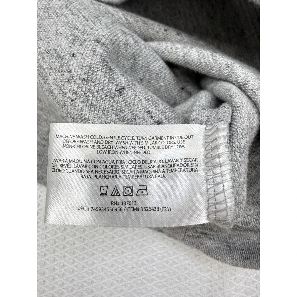 Banana Republic Men's Waffle Knit Crewneck Sweatshirt Gray Size Large